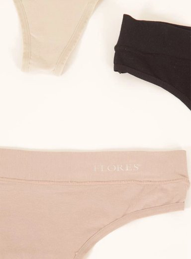 3 PACK CULOTTE MUJER FLORES 25005 - 3