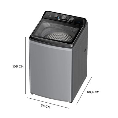 LAVADORA CARGA SUPERIOR MIDEA MA500W210 21KG GRIS - 3