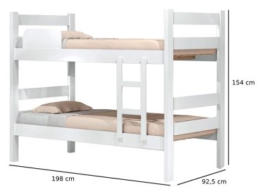 CAMAROTE BE DESIGN PRISMA 1 PLAZA BLANCO - 3