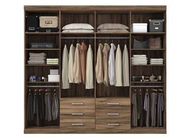 CLOSET ALTAVISION MASTER DEMOLICION 8 PUERTAS 6 CAJONES CAFÉ - 2