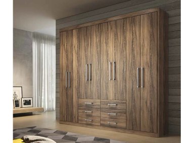 CLOSET ALTAVISION MASTER DEMOLICION 8 PUERTAS 6 CAJONES CAFÉ - 4