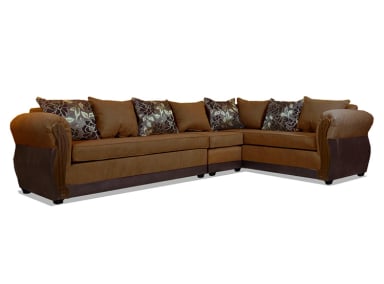 SOFA SECCIONAL DERECHO ELEGANT DETAIL GIRONA TELA PU 7C - 3