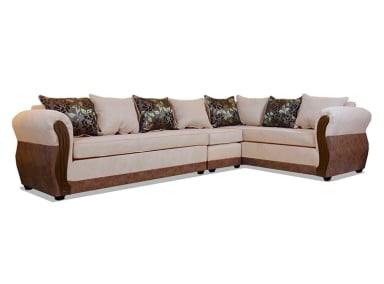 SOFA SECCIONAL DERECHO ELEGANT DETAIL GIRONA TELA PU 7C - 1