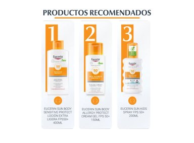 PROTECTOR SOLAR CORPORAL EUCERIN SUN BODY SPRAY SENSITIVE PROTECT TOQUE SECO SPF 50 200 ML - 7