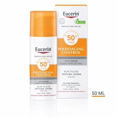 PROTECTOR SOLAR EUCERIN ANTIEDAD SUN FACE FLUIDO SPF 50+ 50 ML - 2