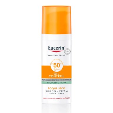 PROTECTOR SOLAR FACIAL EUCERIN CREMA GEL SUN FACE TOQUE SECO SPF 50+ 50 ML - 1