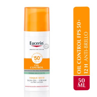 PROTECTOR SOLAR FACIAL EUCERIN CREMA GEL SUN FACE TOQUE SECO SPF 50+ 50 ML - 2