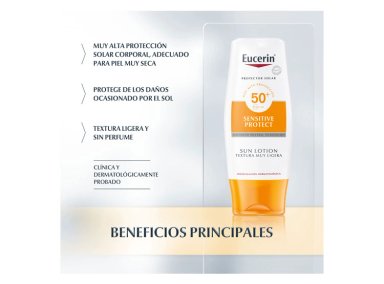 PROTECTOR SOLAR CORPORAL EUCERIN LOCION TECTURA MUY LIGERA SPF 50 150 ML - 3