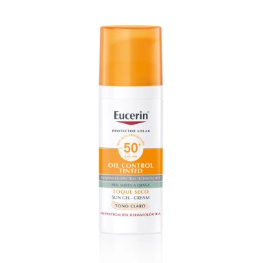 PROTECTOR SOLAR FACIAL EUCERIN SUN OIL CONTROL TINTED TONO LIGHT SPF 50+ 50 ML - 1