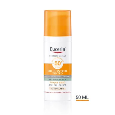 PROTECTOR SOLAR FACIAL EUCERIN SUN OIL CONTROL TINTED TONO LIGHT SPF 50+ 50 ML - 2