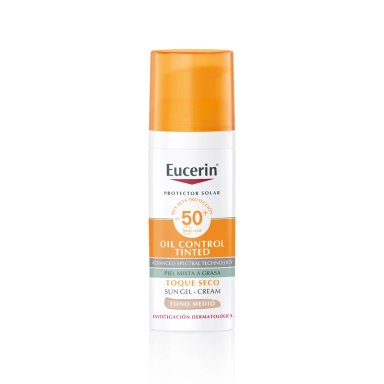 PROTECTOR SOLAR FACIAL EUCERIN SUN OIL CONTROL TINTED TONO MEDIUM SPF 50+ 50 ML - 1