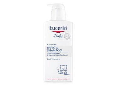 LIMPIADOR 2 EN 1 EUCERIN BABY BAÑO Y SHAMPOO 400 ML - 1