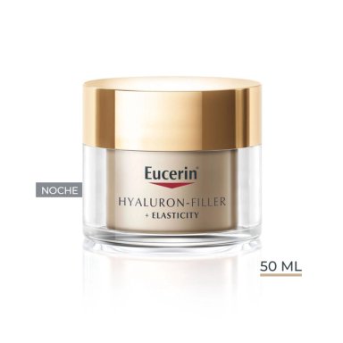 CREMA FACIAL EUCERIN HIDRATANTE NOCHE HYALURON FILLER ELASTICITY 50 ML - 1