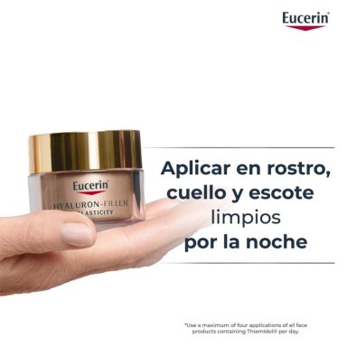 CREMA FACIAL EUCERIN HIDRATANTE NOCHE HYALURON FILLER ELASTICITY 50 ML - 5