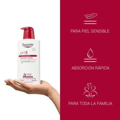 LOCION CORPORAL EUCERIN HIDRATANTE ULTRALIGERA PH5 BOMBA 400 ML - 4