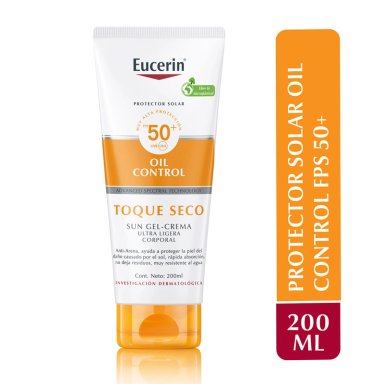 PROTECTOR SOLAR CORPORAL EUCERIN SUN CREAM TOQUE SECO SPF 50 200 ML - 2
