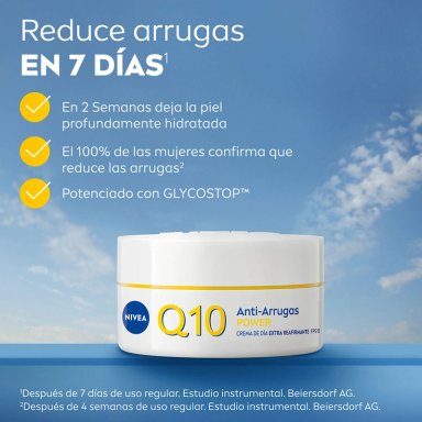 CREMA FACIAL NIVEA HIDRATANTE ANTIARRUGAS Q10 POWER DÍA SPF 20 50 ML - 3