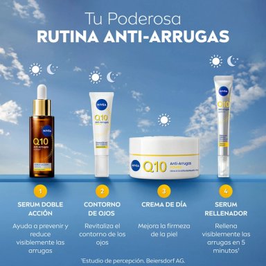 CREMA FACIAL NIVEA HIDRATANTE ANTIARRUGAS Q10 POWER DÍA SPF 20 50 ML - 8