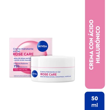 CREMA FACIAL NIVEA GEL HIDRATANTE ROSE CARE 50 ML - 2