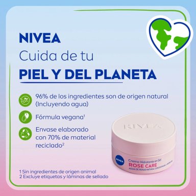 CREMA FACIAL NIVEA GEL HIDRATANTE ROSE CARE 50 ML - 9