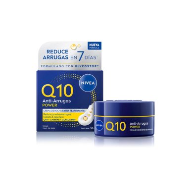 CREMA FACIAL NIVEA HIDRATANTE ANTIARRUGAS NOCHE Q10 POWER 50 ML - 1