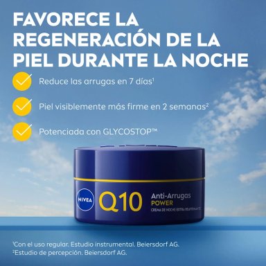 CREMA FACIAL NIVEA HIDRATANTE ANTIARRUGAS NOCHE Q10 POWER 50 ML - 3