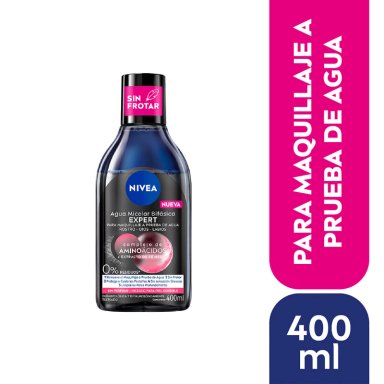 LIMPIADOR FACIAL NIVEA LOCION MICELAR EXPERT WATERPROOF MAKE UP REMOVER 400 ML - 2