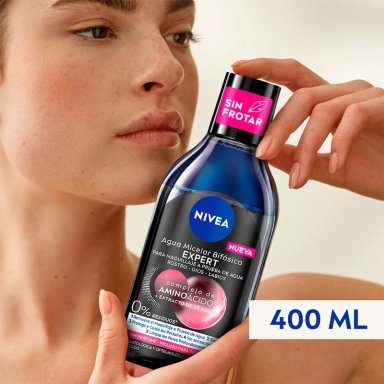 LIMPIADOR FACIAL NIVEA LOCION MICELAR EXPERT WATERPROOF MAKE UP REMOVER 400 ML - 6