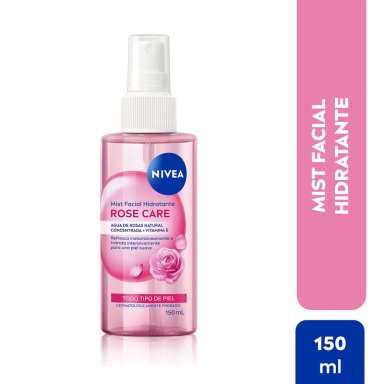 TRATAMIENTO FACIAL NIVEA HIDRATANTE MIST ROSE CARE 150 ML - 2