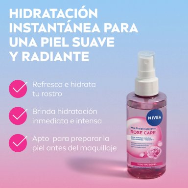 TRATAMIENTO FACIAL NIVEA HIDRATANTE MIST ROSE CARE 150 ML - 3