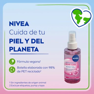 TRATAMIENTO FACIAL NIVEA HIDRATANTE MIST ROSE CARE 150 ML - 9