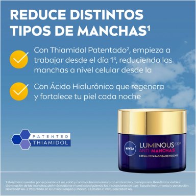 CREMA NIVEA NOCHE ANTIMANCHAS REGENERADORA CELLULAR LUMINOUS 50 ML - 4