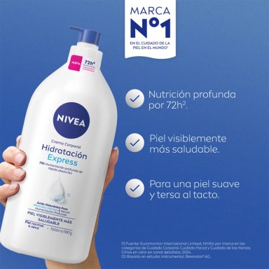 CREMA CORPORAL NIVEA HIDRATANTE HIDRATACIÓN EXPRESS 1 L - 3