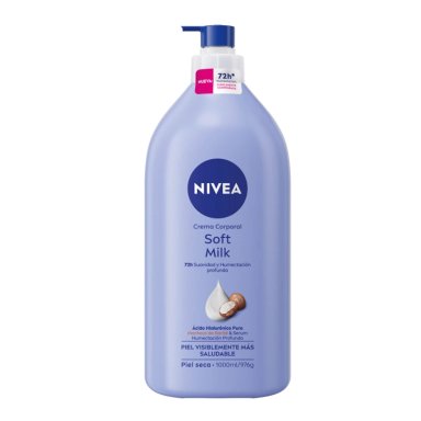 CREMA CORPORAL NIVEA HIDRATANTE SOFT MILK PIEL SECA 1 L - 1