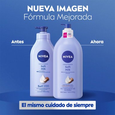 CREMA CORPORAL NIVEA HIDRATANTE SOFT MILK PIEL SECA 1 L - 7