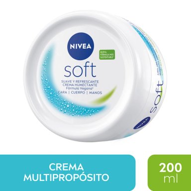 CREMA CORPORAL NIVEA HIDRATANTE MULTIPROPÓSITO SOFT 200 ML - 2