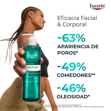 GEL LIMPIADOR EUCERIN DERMOPURE 400 ML - 5
