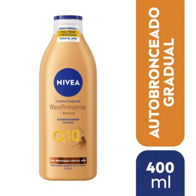 LOCION CORPORAL NIVEA HIDRATANTE Q10 REAFIRMANTE + AUTOBRONCEANTE 400 ML - 2