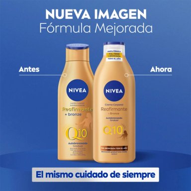 LOCION CORPORAL NIVEA HIDRATANTE Q10 REAFIRMANTE + AUTOBRONCEANTE 400 ML - 7