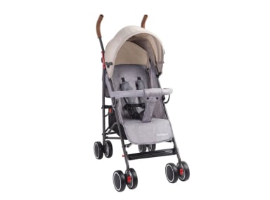 COCHE PARAGUA BEBE CLAP COMPACTO PLEGABLE MELANGE BEIGE - 1