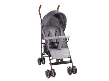COCHE PARAGUA BEBE CLAP COMPACTO PLEGABLE MELANGE GRIS - 1