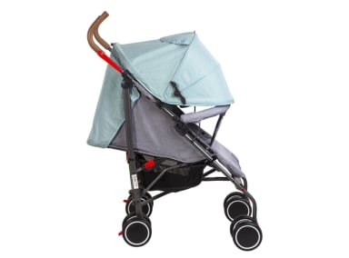 COCHE PARAGUA BEBE CLAP COMPACTO PLEGABLE MELANGE VERDE - 2