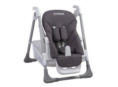 SILLA DE COMER BEBE INFANTIL SNACK LX GRIS BEBESIT - 3