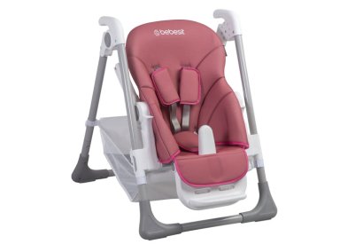 SILLA DE COMER BEBE INFANTIL SNACK LX ROSADA BEBESIT - 3