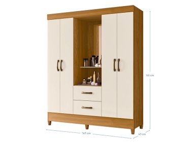 CLOSET VEKKA HOME CAPELINA 4P 2C - 3
