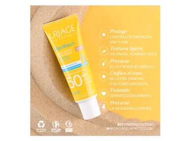 PROTECTOR SOLAR FACIAL URIAGE BARIÉSUN CREMA COLOR DORADO SPF 50+ 50 ML - 5