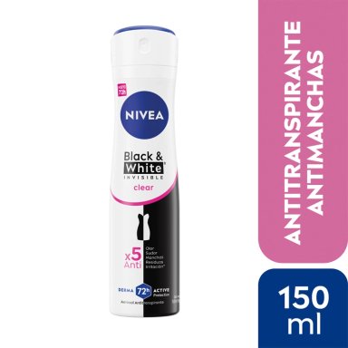 DESODORANTE NIVEA INVISIBLE BLACK & WHITE CLEAR SPRAY 150 ML - 2