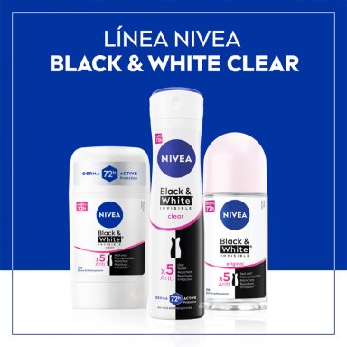 DESODORANTE NIVEA INVISIBLE BLACK & WHITE CLEAR SPRAY 150 ML - 5