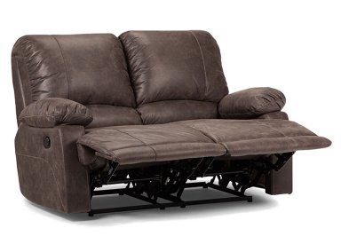 SOFÁ ROSEN RECLINABLE BUCAREST PU 2 CUERPOS CAFÉ - 3