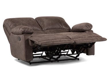 SOFÁ ROSEN RECLINABLE BUCAREST PU 2 CUERPOS CAFÉ - 4